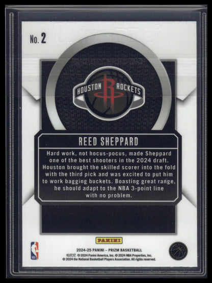 2024-25 Panini Prizm #2 Reed Sheppard Talismen
