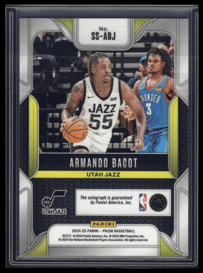 2024-25 Panini Prizm #SS-ABJ Armando Bacot Sensational Signatures