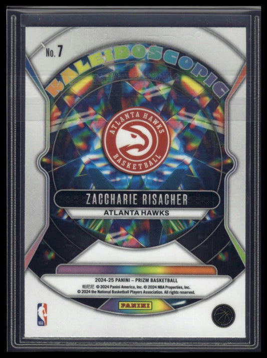 2024-25 Panini Prizm #7 Zaccharie Risacher Kaleidoscopic