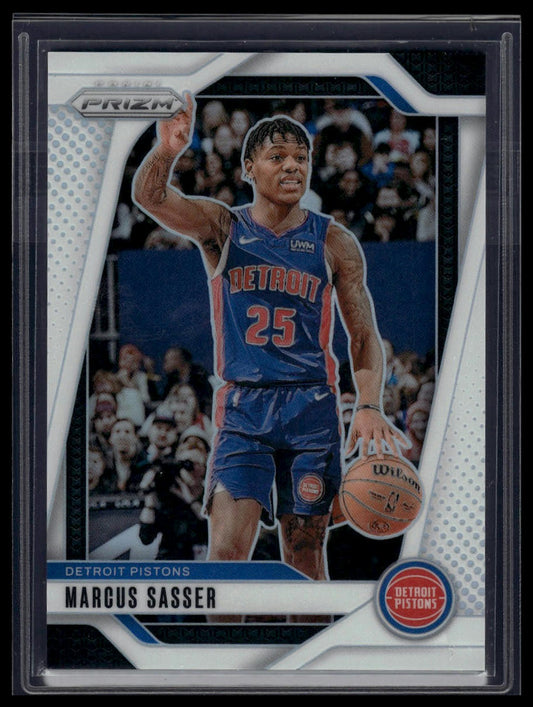 2024-25 Panini Prizm #21 Marcus Sasser Prizms White #/175