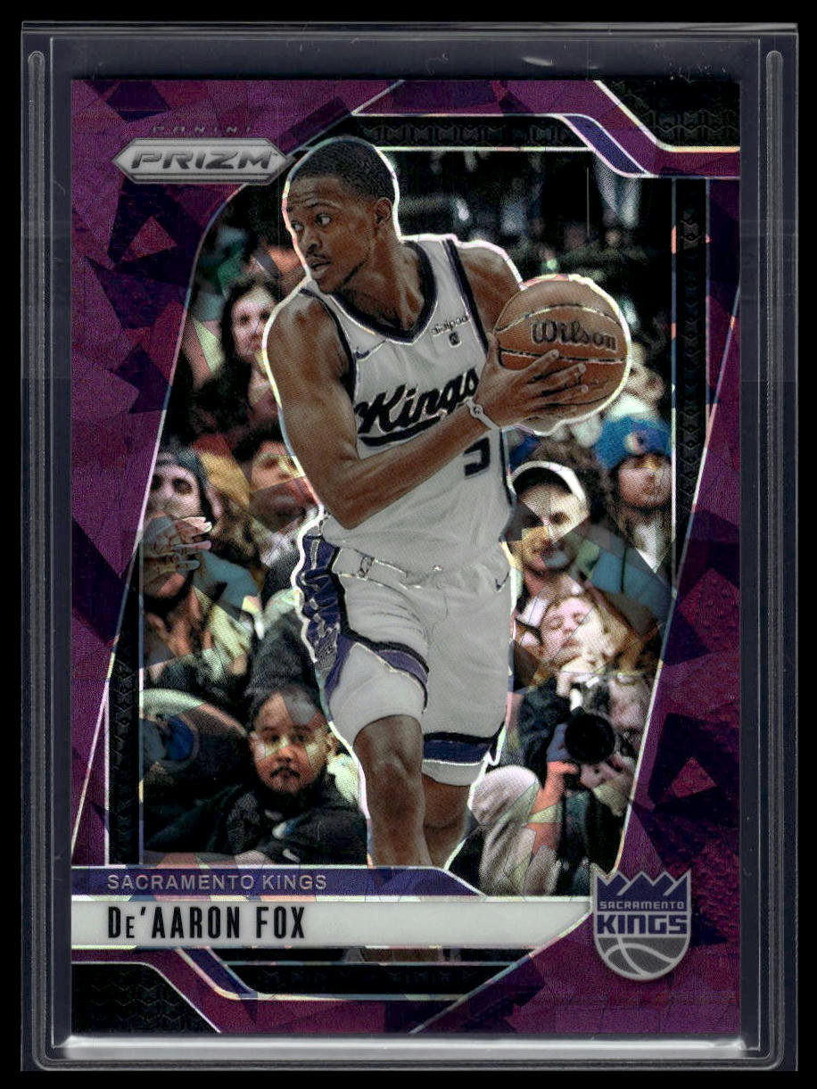 2024-25 Panini Prizm #58 De'Aaron Fox Prizms Purple #/99