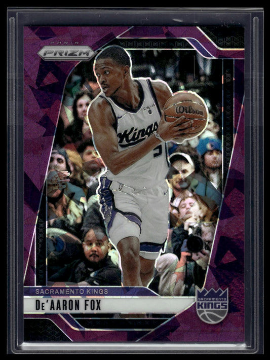 2024-25 Panini Prizm #58 De'Aaron Fox Prizms Purple #/99