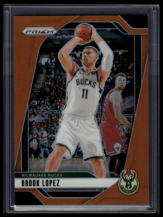 2024-25 Panini Prizm #74 Brook Lopez Prizms Orange /49