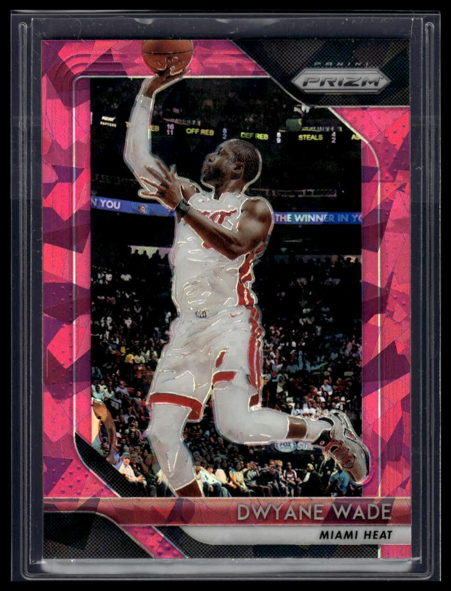 2018-19 Panini Prizm #206 Dwyane Wade Prizms Pink Ice