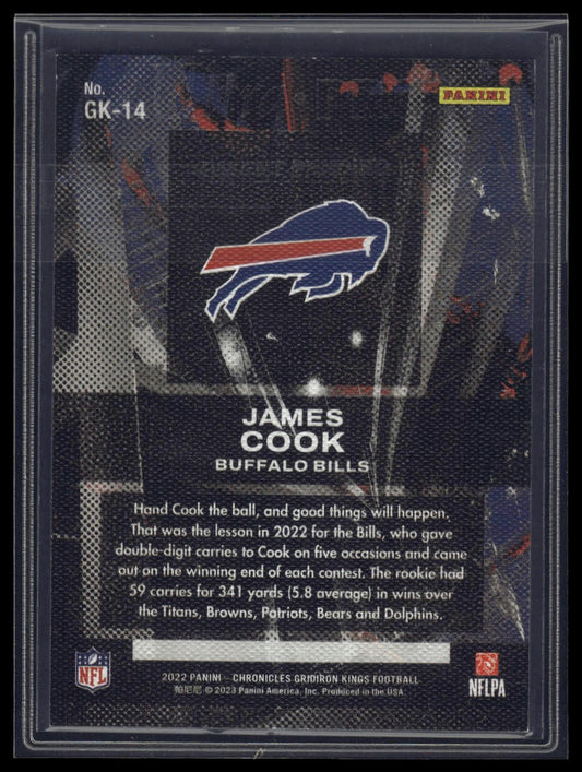 2022 Panini Chronicles #GK-14 James Cook Gridiron Kings Teal
