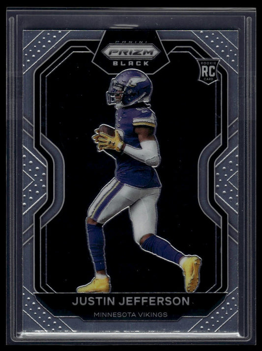 2020 Panini Chronicles #PB-9 Justin Jefferson Prizm Black