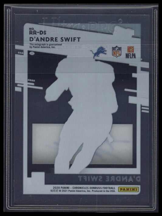 2020 Panini Chronicles D'Andre Swift Clearly Donruss Rated Rookie Auto Blue /35