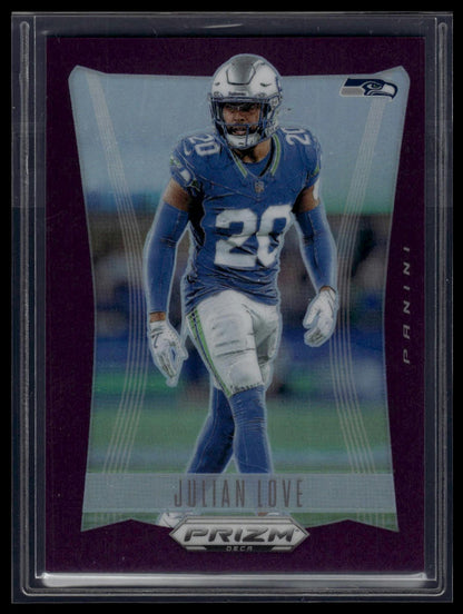 2024 Panini Prizm Deca #270 Julian Love Purple Prizms #/99
