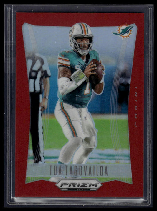 2024 Panini Prizm Deca #196 Tua Tagovailoa Red Prizms #/199