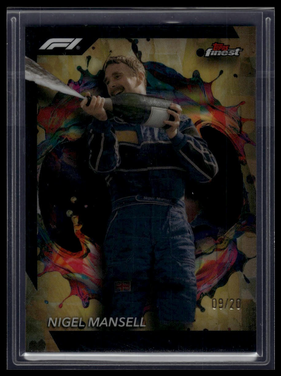 2024 Topps Finest Formula 1 #285 Nigel Mansell Gold Refractors #/20