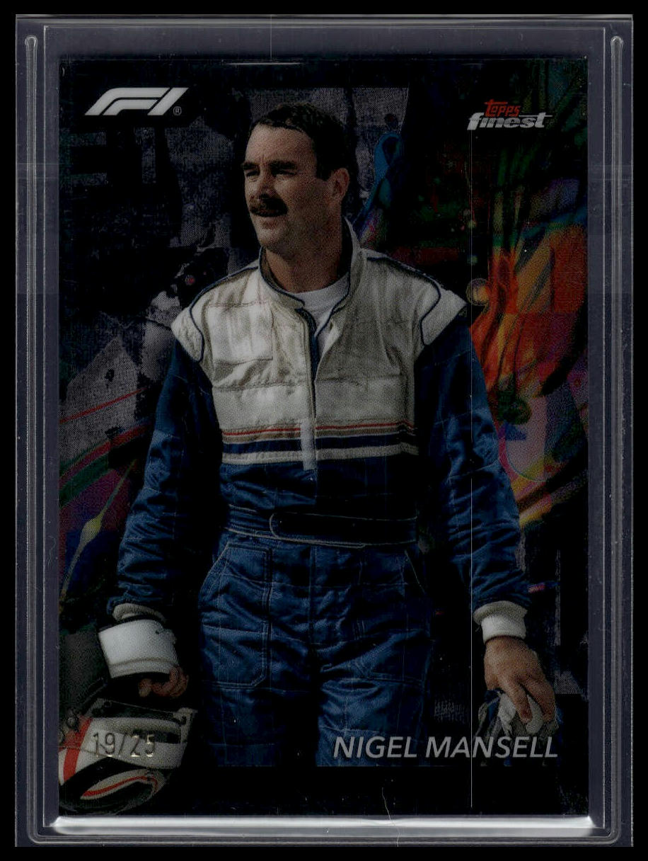 2024 Topps Finest Formula 1 #85 Nigel Mansell Black Refractors #/25