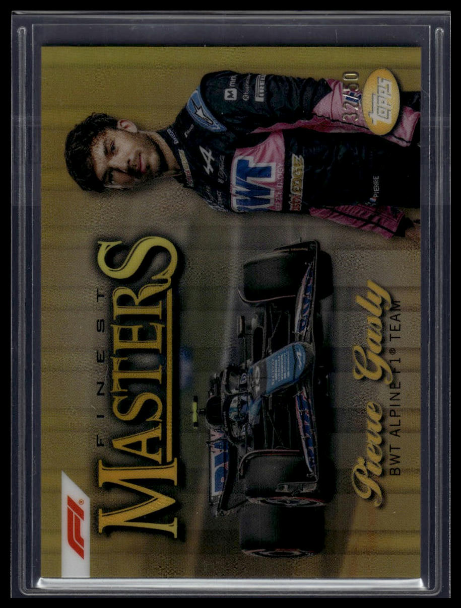 2024 Topps Finest Formula 1 #MST-5 Pierre Gasly Masters Gold Refractor #/50