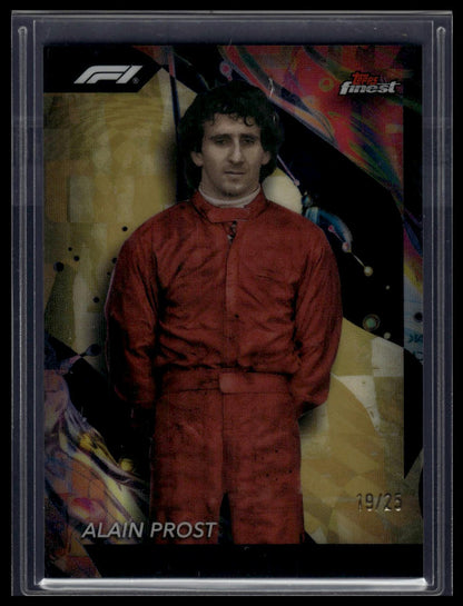 2024 Topps Finest Formula 1 #186 Alain Prost Gold Refractors #/25