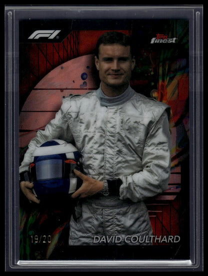 2024 Topps Finest Formula 1 #77 David Coulthard Red/Black Vapor Refractors #/20