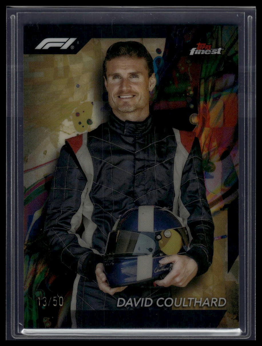 2024 Topps Finest Formula 1 #87 David Coulthard Gold Refractors #/50