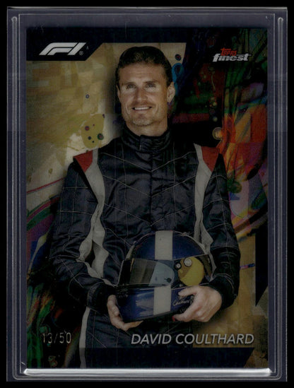 2024 Topps Finest Formula 1 #87 David Coulthard Gold Refractors #/50