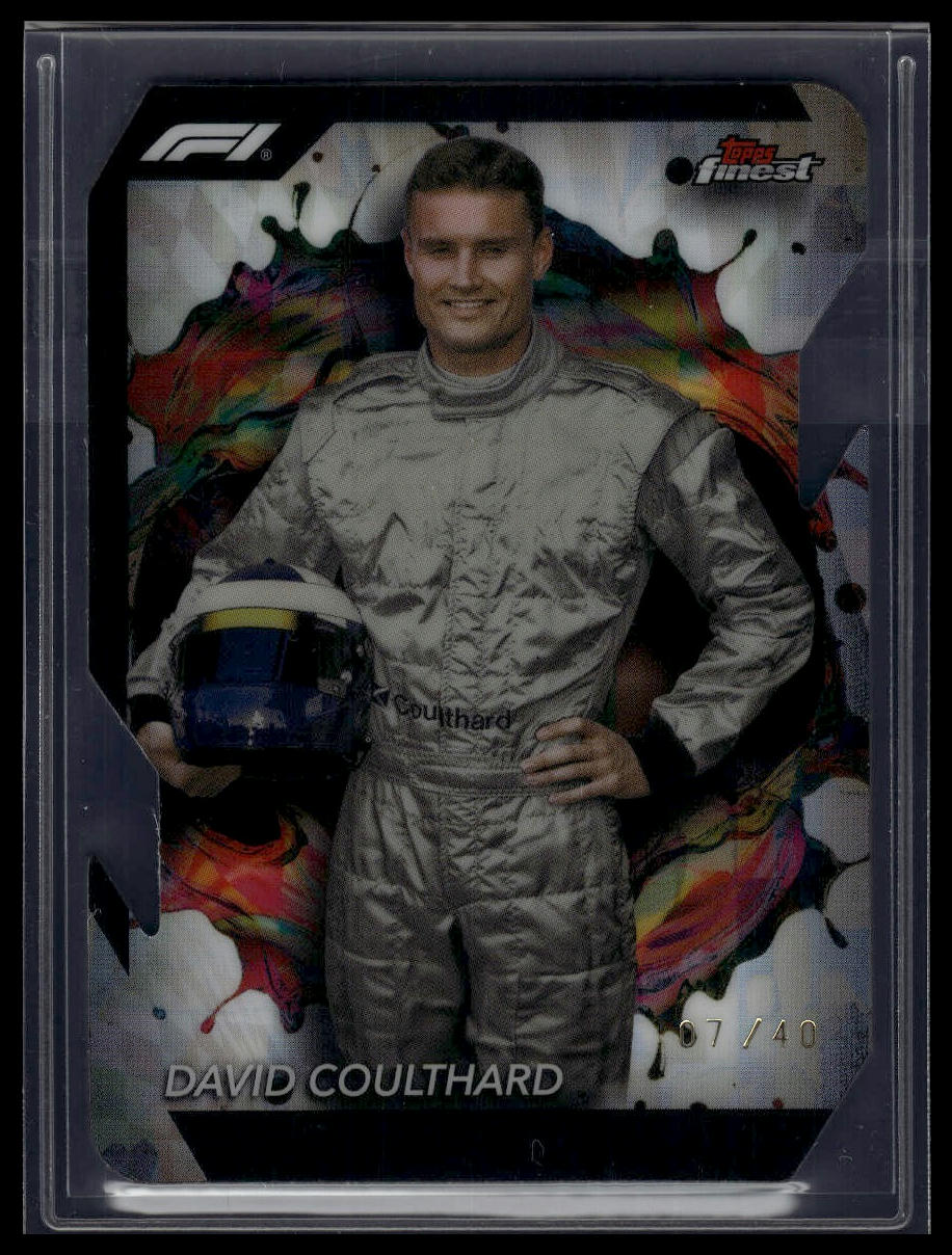 2024 Topps Finest Formula 1 #287 David Coulthard Refractors Die Cut #/40