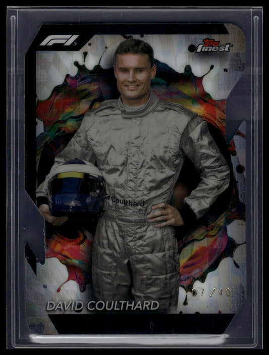 2024 Topps Finest Formula 1 #287 David Coulthard Refractors Die Cut #/40