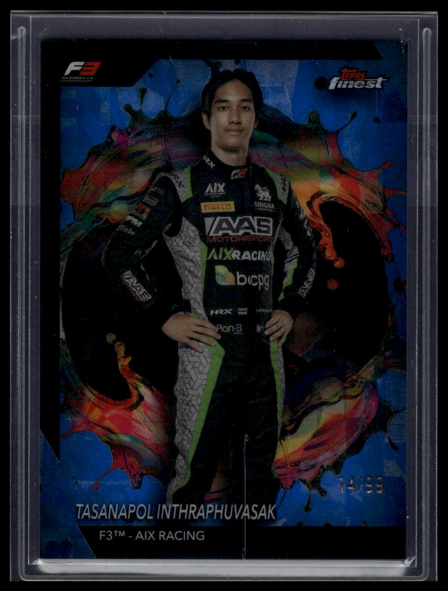 2024 Topps Finest Formula 1 #267 Tasanapol Inthraphuvasak Blue Refractors #/99