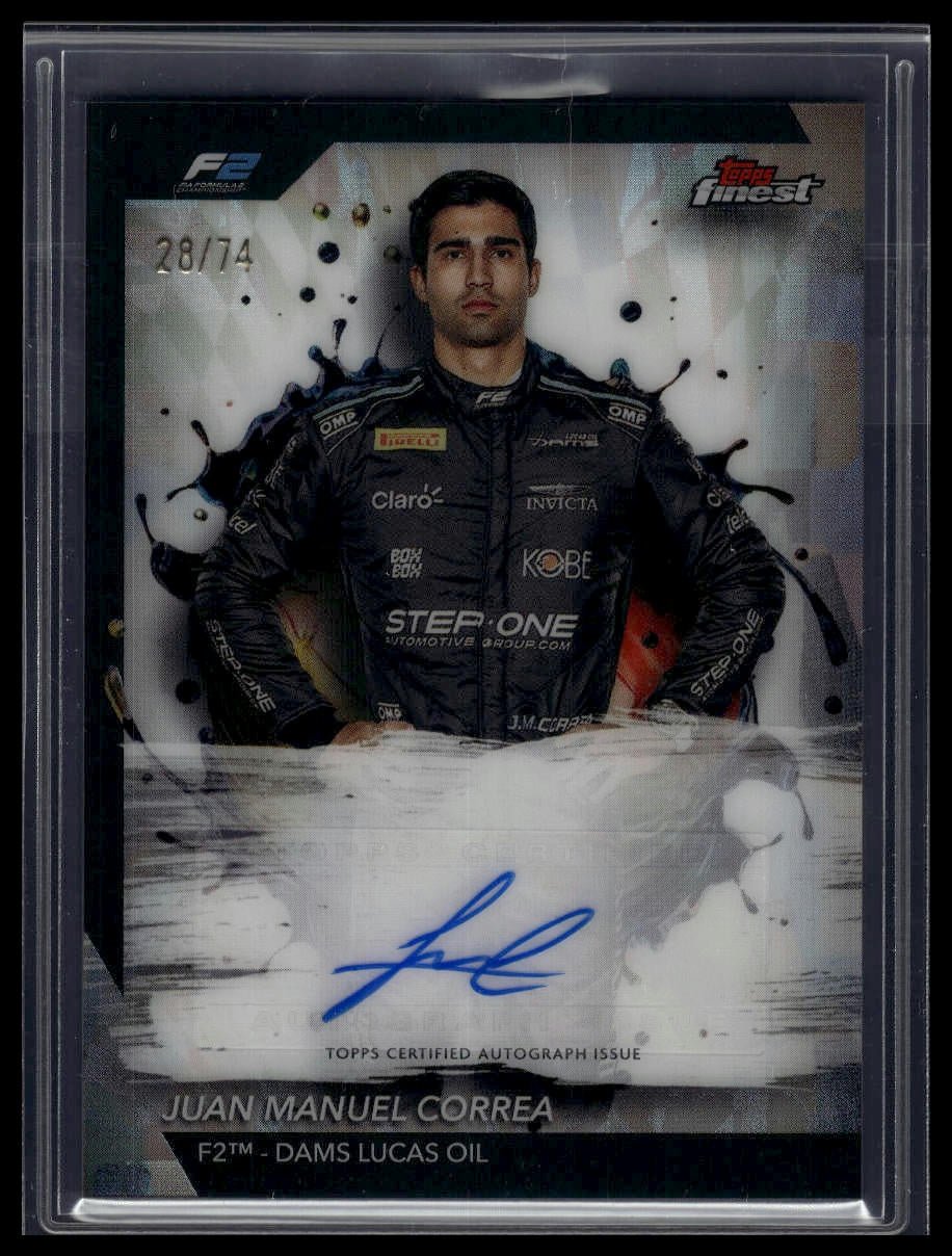 2024 Topps Finest Formula 1 #FAC-CORR Juan Manuel Correa Finest Autographs /74