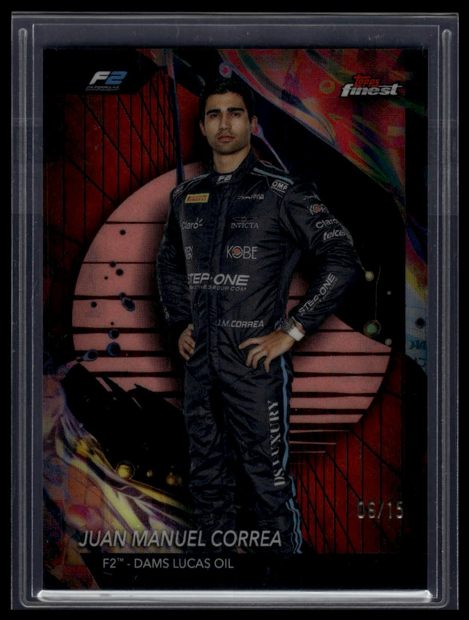 2024 Topps Finest Formula 1 #134 Juan Manuel Correa Red/Black Vapor /15