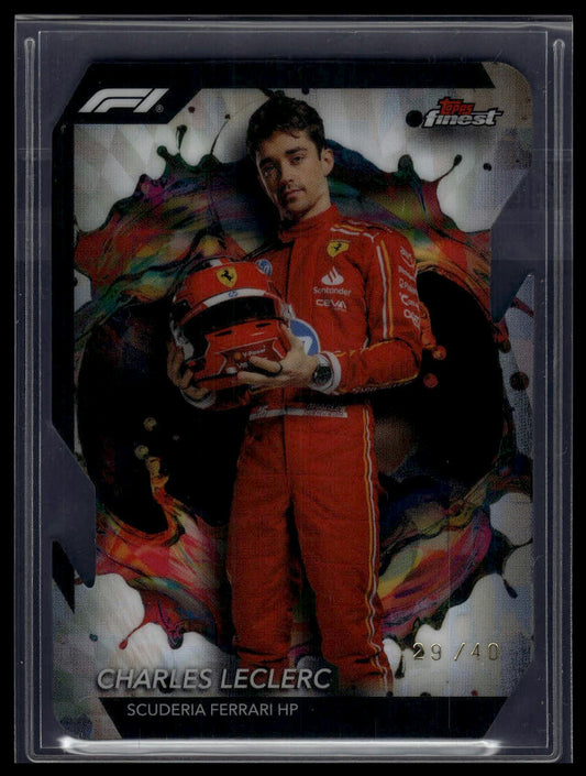 2024 Topps Finest Formula 1 #203 Charles Leclerc Refractors Die Cut #/40