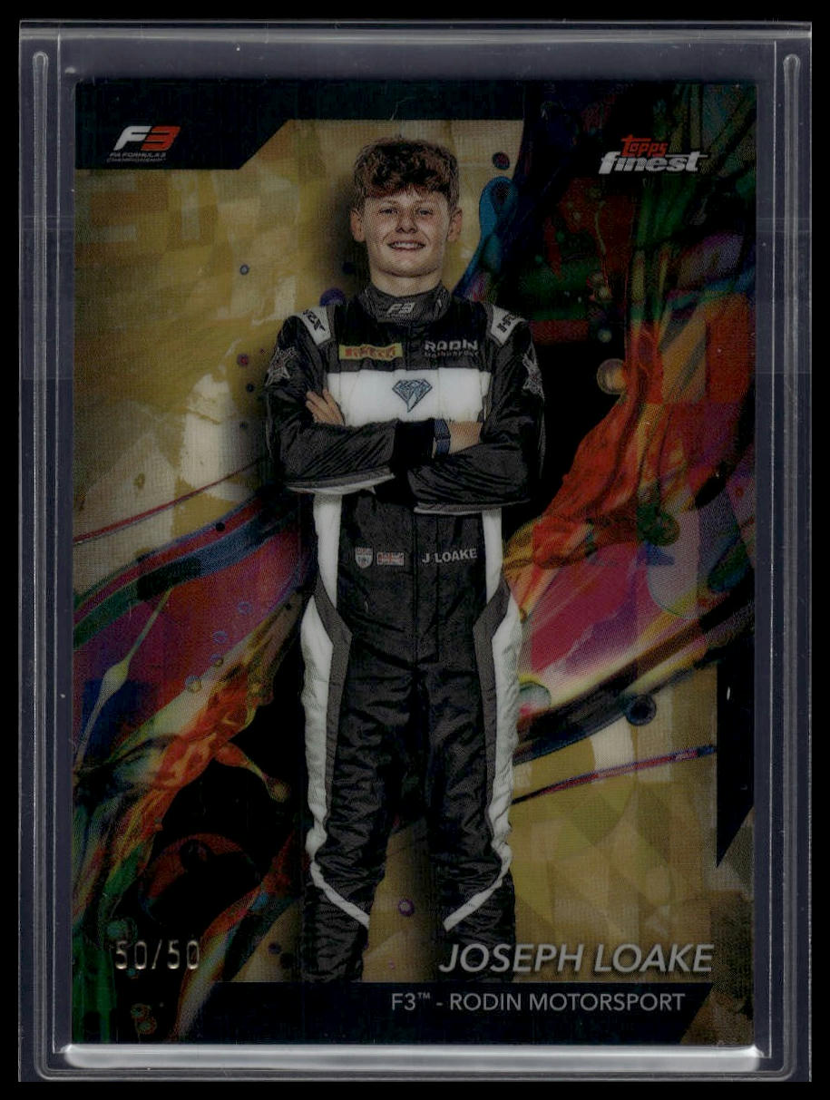 2024 Topps Finest Formula 1 #71 Joseph Loake Gold Refractors #/50