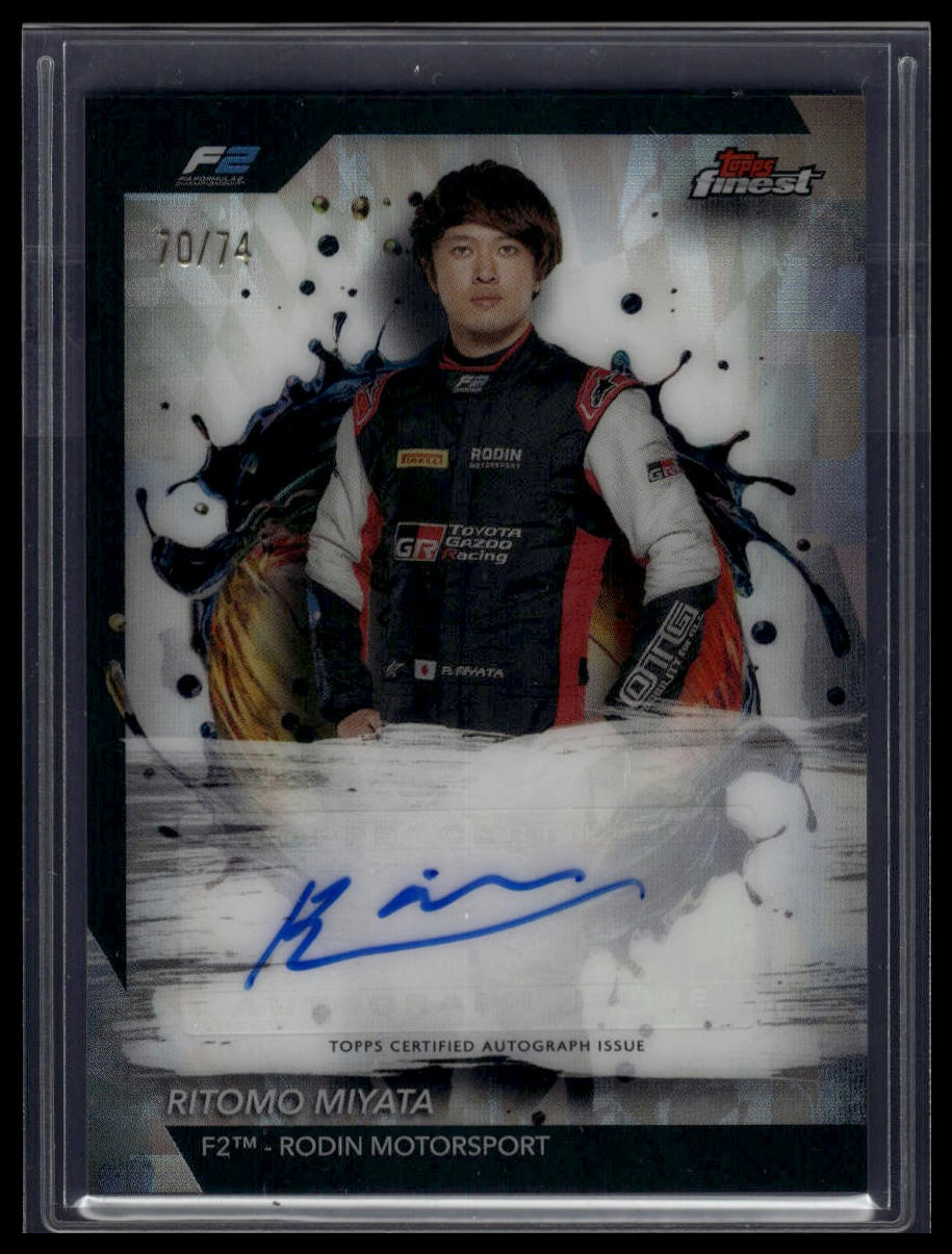 2024 Topps Finest Formula 1 #FAC-MIY Ritomo Miyata Finest Autographs /74