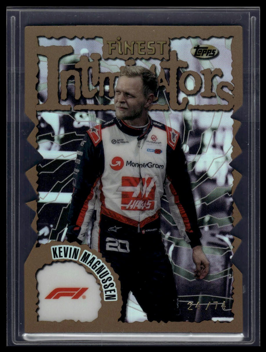 2024 Topps Finest Formula 1 #MAG Kevin Magnussen Intimidators Refractor /74