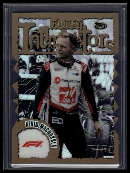 2024 Topps Finest Formula 1 #MAG Kevin Magnussen Intimidators Refractor /74