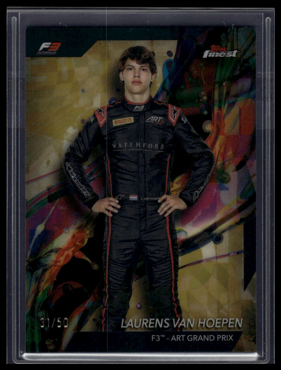2024 Topps Finest Formula 1 #55 Luke Browning Gold Refractors #/50