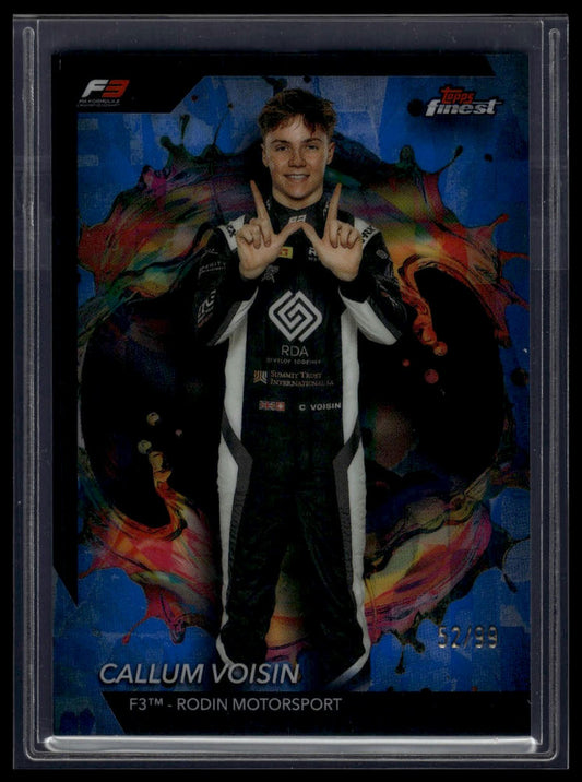 2024 Topps Finest Formula 1 #270 Callum Voisin Blue Refractors #/99