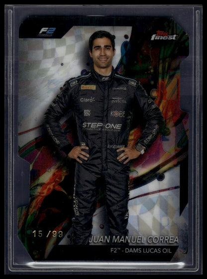 2024 Topps Finest Formula 1 #34 Juan Manuel Correa Refractors Die Cut #/99