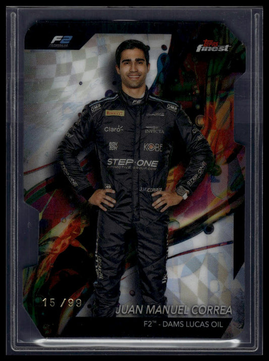 2024 Topps Finest Formula 1 #34 Juan Manuel Correa Refractors Die Cut #/99
