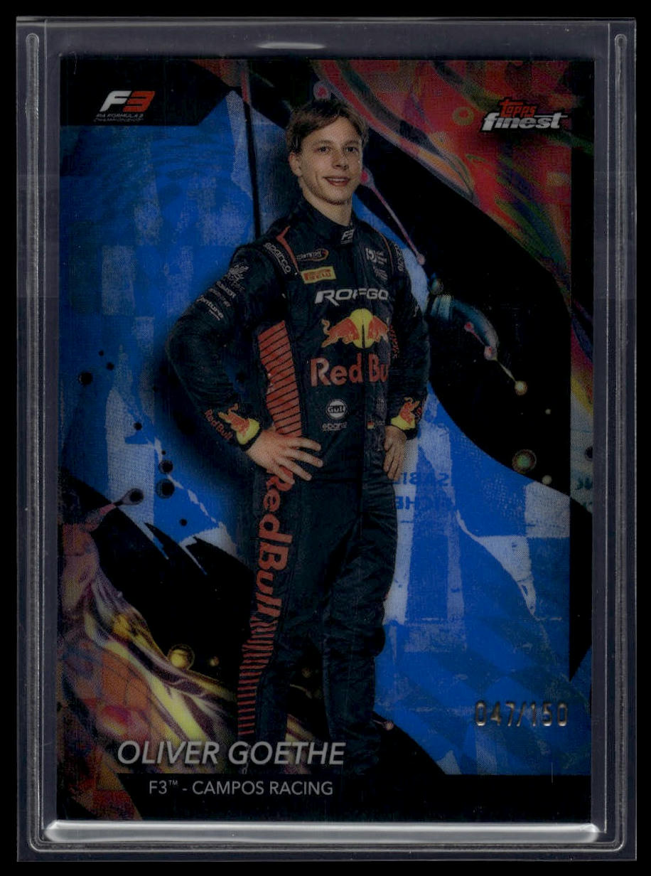 2024 Topps Finest Formula 1 #152 Oliver Goethe Blue Refractors #/150