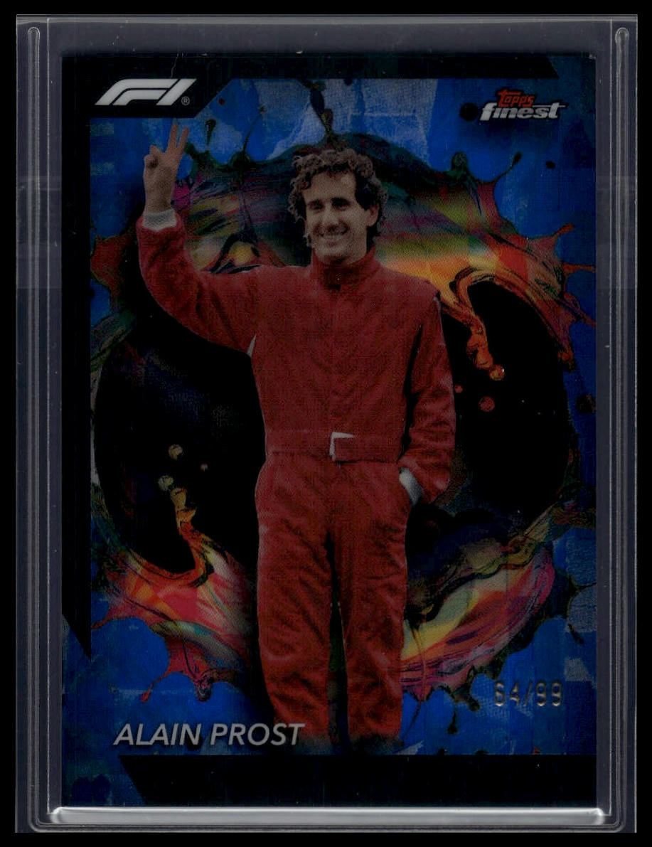 2024 Topps Finest Formula 1 #276 Alain Prost Blue Refractors #/99