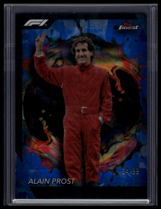 2024 Topps Finest Formula 1 #276 Alain Prost Blue Refractors #/99