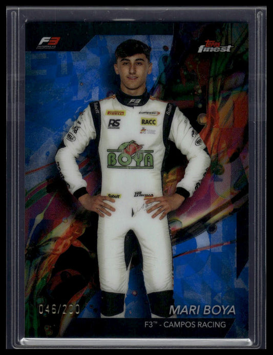 2024 Topps Finest Formula 1 #54 Mari Boya Blue Refractors #/200