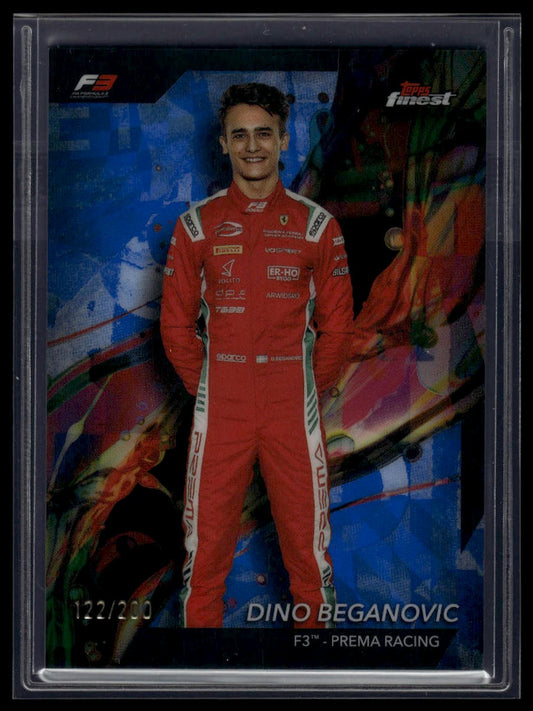 2024 Topps Finest Formula 1 #43 Dino Beganovic Blue Refractors #/200