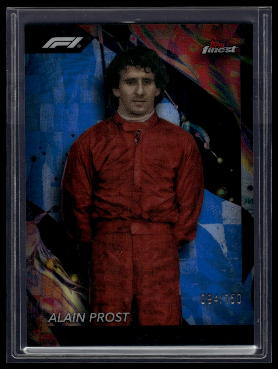 2024 Topps Finest Formula 1 #186 Alain Prost Blue Refractors #/150