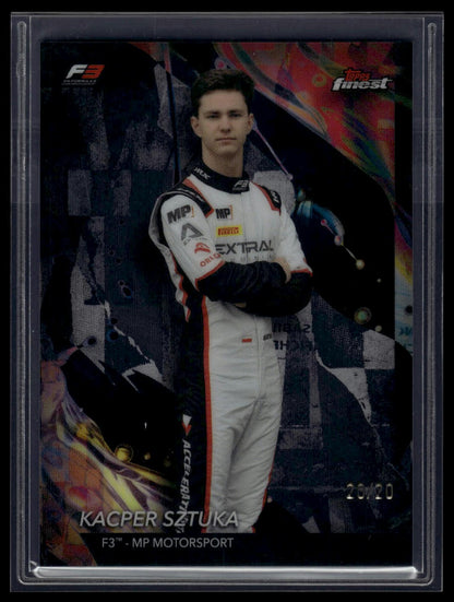 2024 Topps Finest Formula 1 #150 Kacper Sztuka Black Refractors #/20