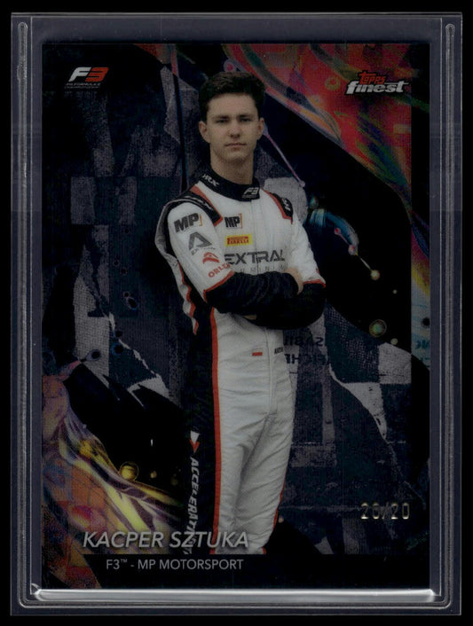 2024 Topps Finest Formula 1 #150 Kacper Sztuka Black Refractors #/20
