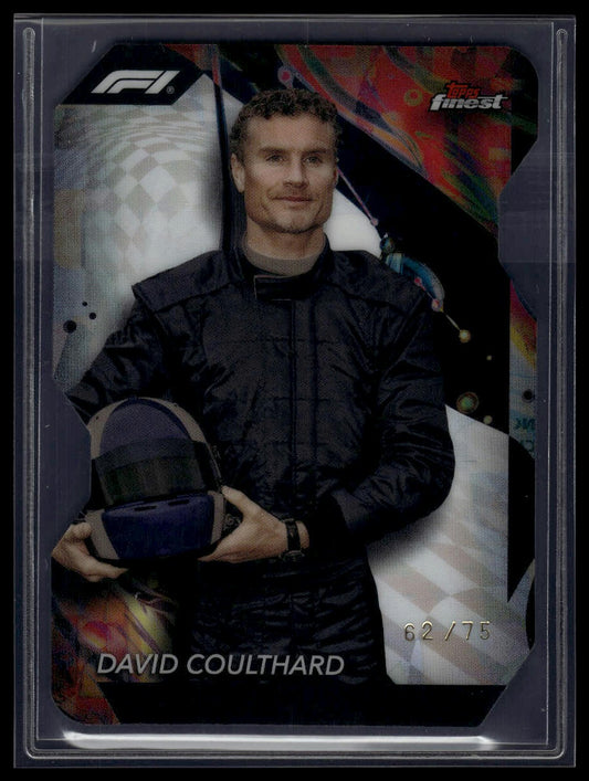 2024 Topps Finest Formula 1 #182 David Coulthard Refractors Die Cut #/75