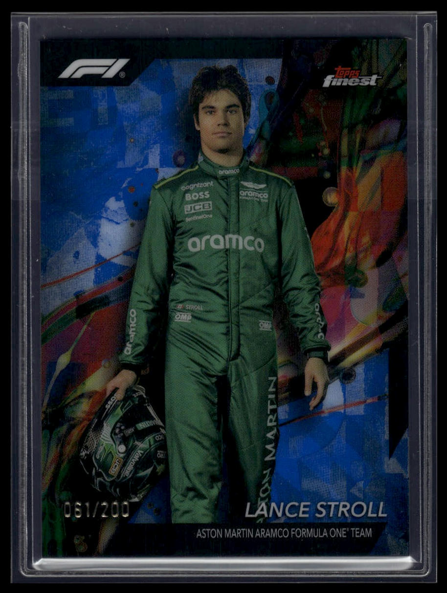 2024 Topps Finest Formula 1 #12 Lance Stroll Blue Refractors #/200