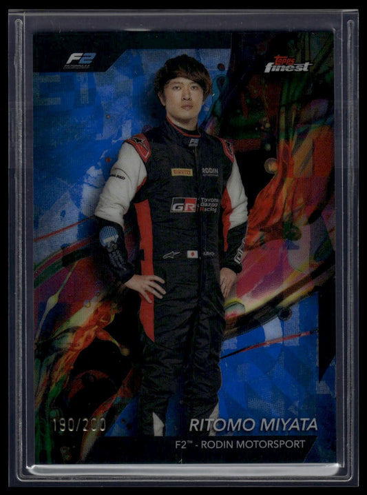 2024 Topps Finest Formula 1 #26 Ritomo Miyata Blue Refractors #/200