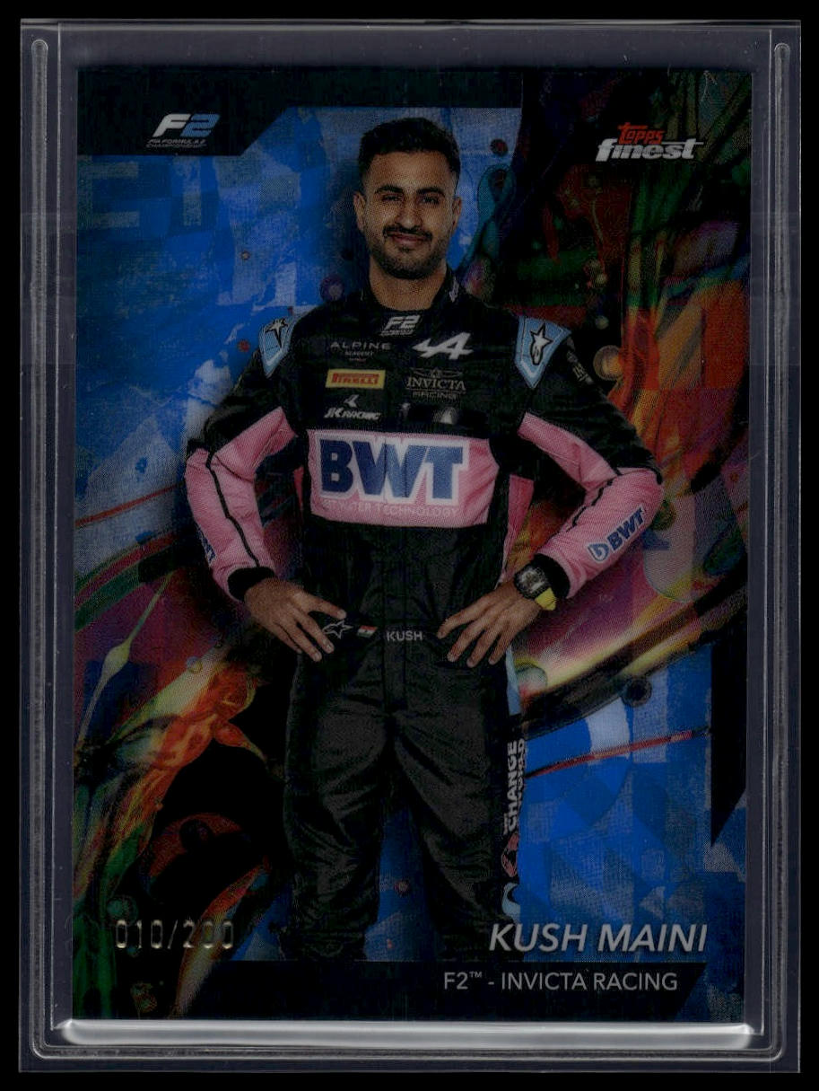 2024 Topps Finest Formula 1 #27 Kush Maini Blue Refractors #/200