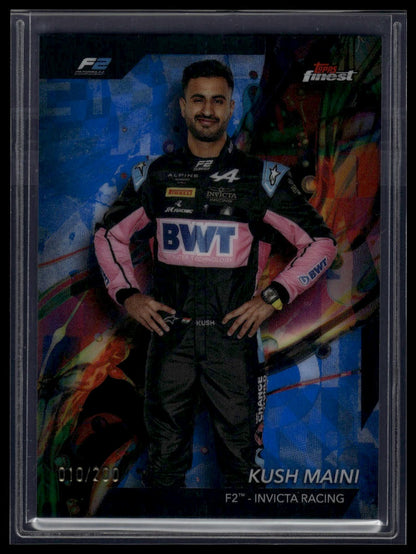 2024 Topps Finest Formula 1 #27 Kush Maini Blue Refractors #/200