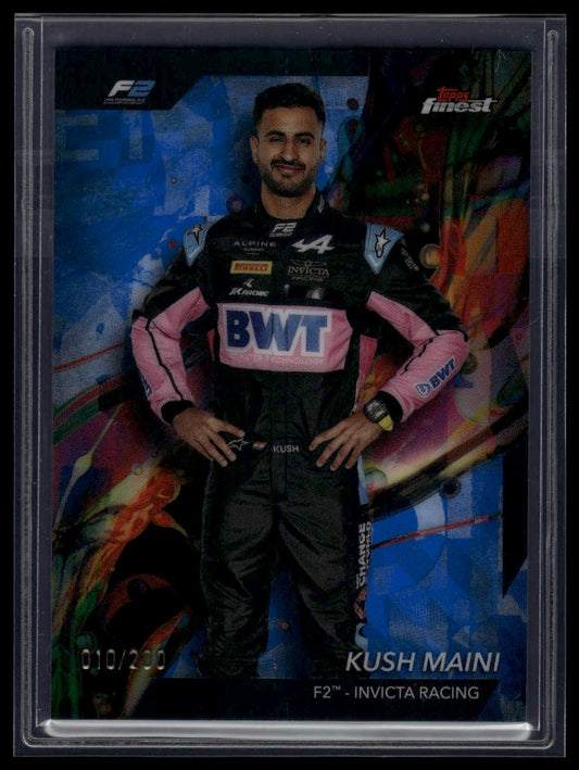 2024 Topps Finest Formula 1 #27 Kush Maini Blue Refractors #/200