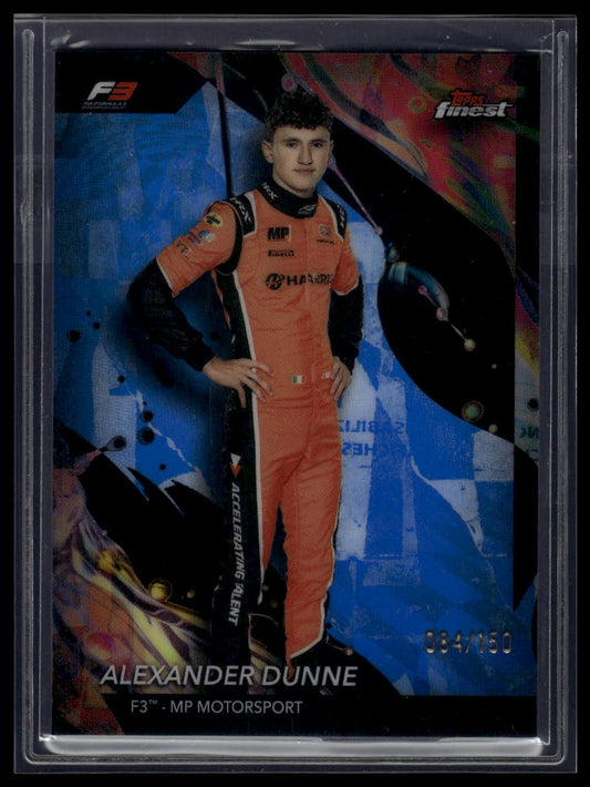 2024 Topps Finest Formula 1 #151 Alexander Dunne Blue Refractors #/150