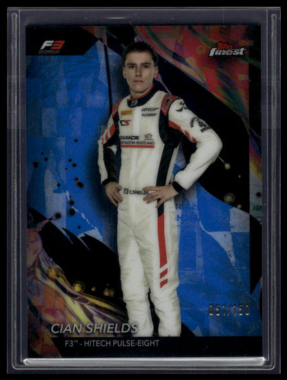 2024 Topps Finest Formula 1 #157 Cian Shields Blue Refractors #/150